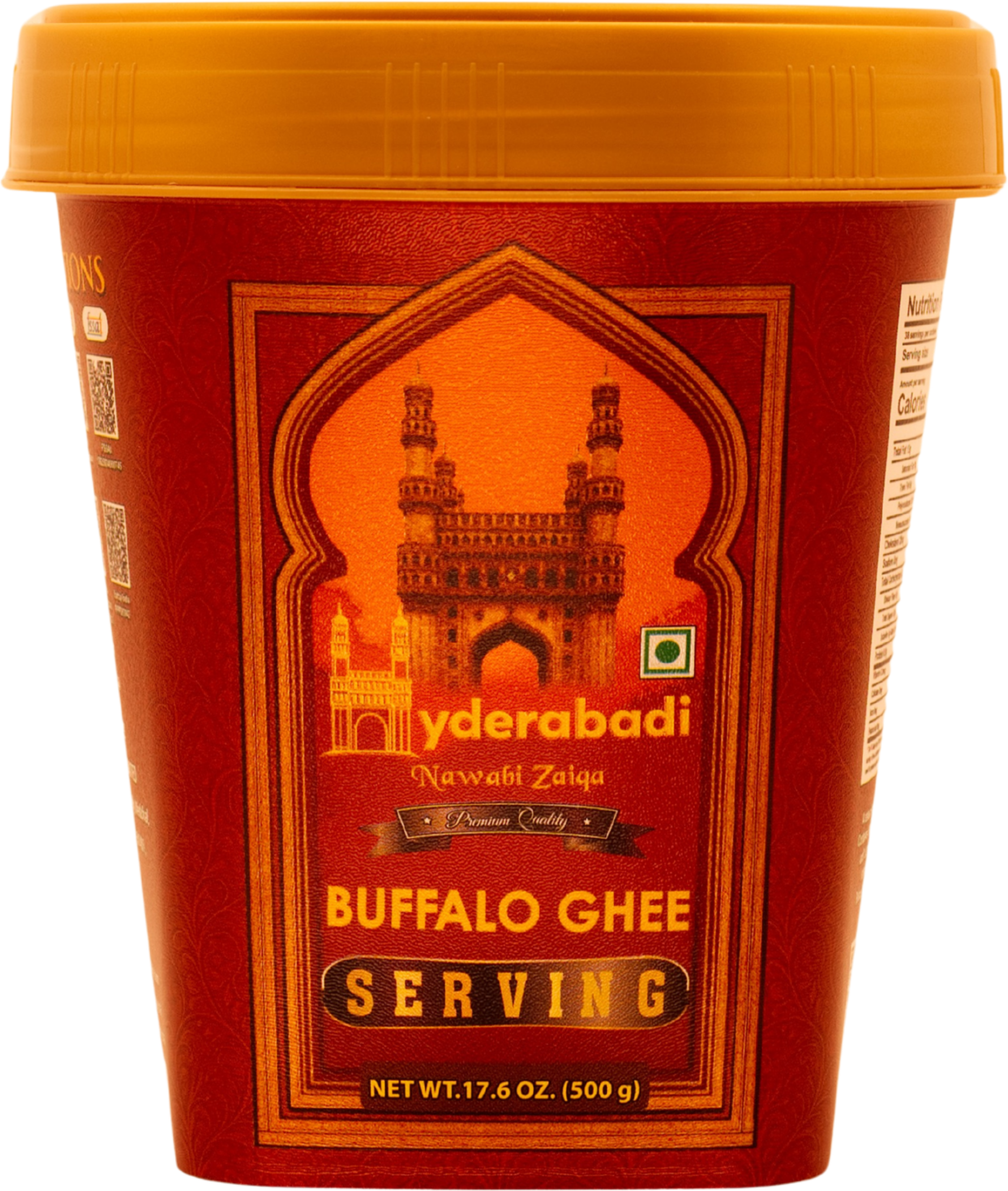 HYDERABADI Buffalo Serving Ghee, 500 g jar